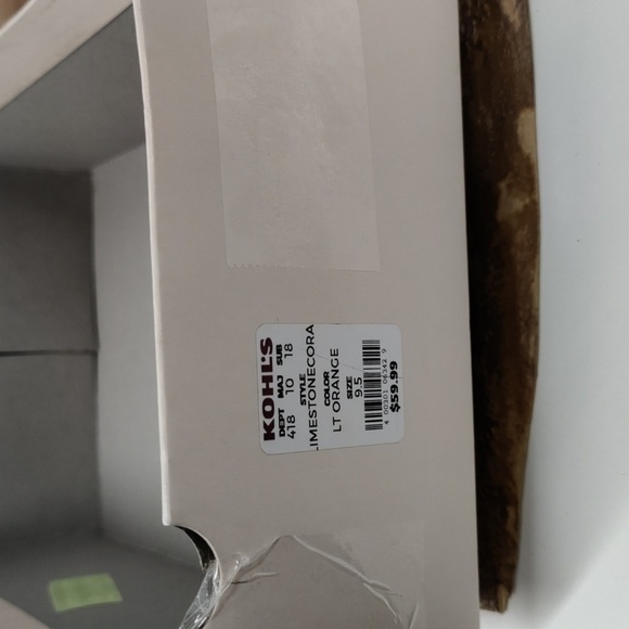 Lc Lauren Conrad Limestone Cora Wedges, Light Orange/Pink Size 9.5 - Picture 12 of 12